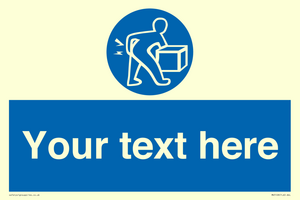 MV5128: Custom Lift Correctly Sign