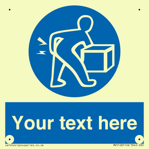 MV5128: Custom Lift Correctly Sign