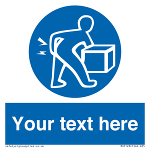 MV5128: Custom Lift Correctly Sign