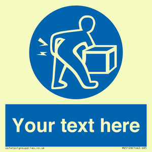 MV5128: Custom Lift Correctly Sign