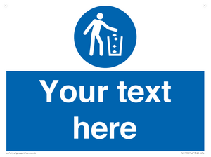 MV5129: Custom Litter Sign