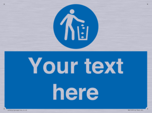 MV5129: Custom Litter Sign