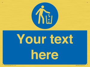 MV5129: Custom Litter Sign