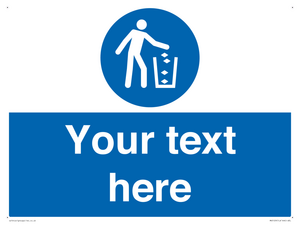 MV5129: Custom Litter Sign