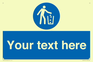 MV5129: Custom Litter Sign