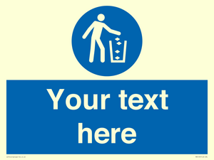 MV5129: Custom Litter Sign