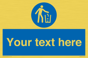 MV5129: Custom Litter Sign