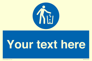 MV5129: Custom Litter Sign