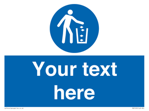 MV5129: Custom Litter Sign