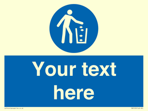 MV5129: Custom Litter Sign