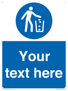 MV5129: Custom Litter Sign