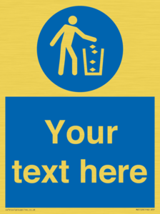 MV5129: Custom Litter Sign