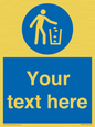 MV5129: Custom Litter Sign