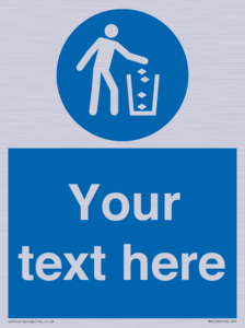 MV5129: Custom Litter Sign