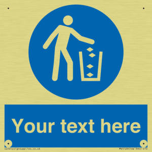 Litter Box Sign MV5129: Custom Litter Sign – Viking Signs
