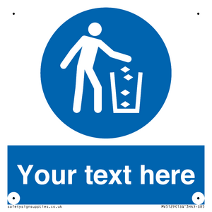 MV5129: Custom Litter Sign