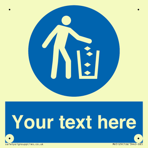 MV5129: Custom Litter Sign