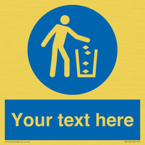 MV5129: Custom Litter Sign