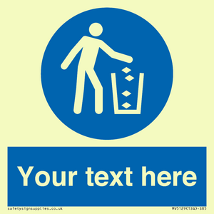 MV5129: Custom Litter Sign