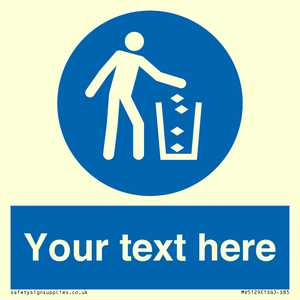 MV5129: Custom Litter Sign