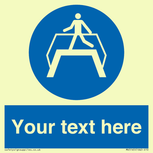 MV5165: Custom Footbridge Sign