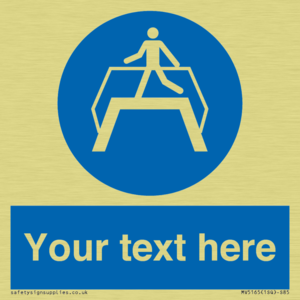 MV5165: Custom Footbridge Sign