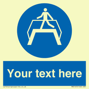 MV5165: Custom Footbridge Sign