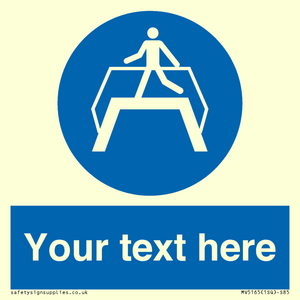 MV5165: Custom Footbridge Sign
