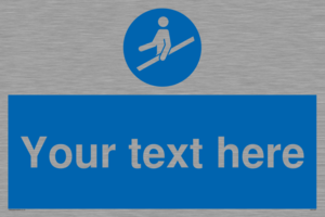 MV5168: Custom Use Hand Rail Sign