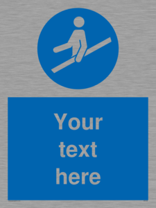 MV5168: Custom Use Hand Rail Sign