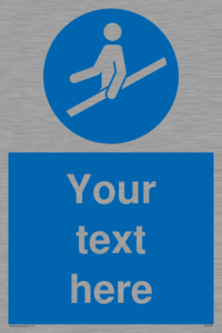 MV5168: Custom Use Hand Rail Sign