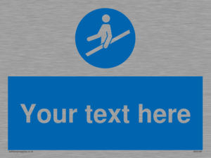 MV5168: Custom Use Hand Rail Sign