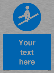 MV5168: Custom Use Hand Rail Sign