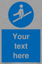 MV5168: Custom Use Hand Rail Sign