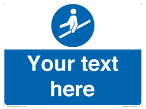 MV5168: Custom Use Hand Rail Sign