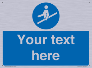 MV5168: Custom Use Hand Rail Sign
