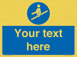 MV5168: Custom Use Hand Rail Sign