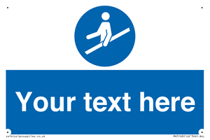 MV5168: Custom Use Hand Rail Sign