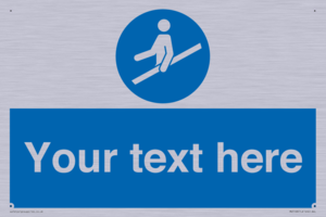 MV5168: Custom Use Hand Rail Sign