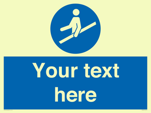 MV5168: Custom Use Hand Rail Sign