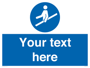 MV5168: Custom Use Hand Rail Sign