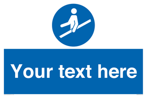 MV5168: Custom Use Hand Rail Sign