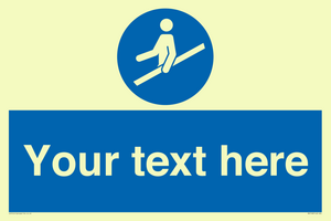 MV5168: Custom Use Hand Rail Sign