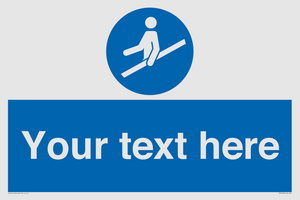 MV5168: Custom Use Hand Rail Sign