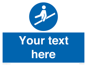 MV5168: Custom Use Hand Rail Sign