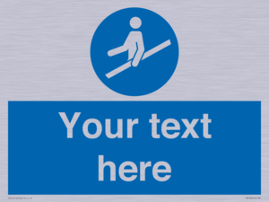 MV5168: Custom Use Hand Rail Sign