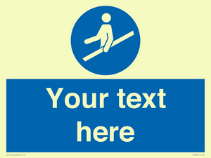 MV5168: Custom Use Hand Rail Sign