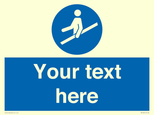 MV5168: Custom Use Hand Rail Sign