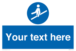 MV5168: Custom Use Hand Rail Sign