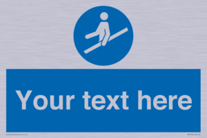 MV5168: Custom Use Hand Rail Sign